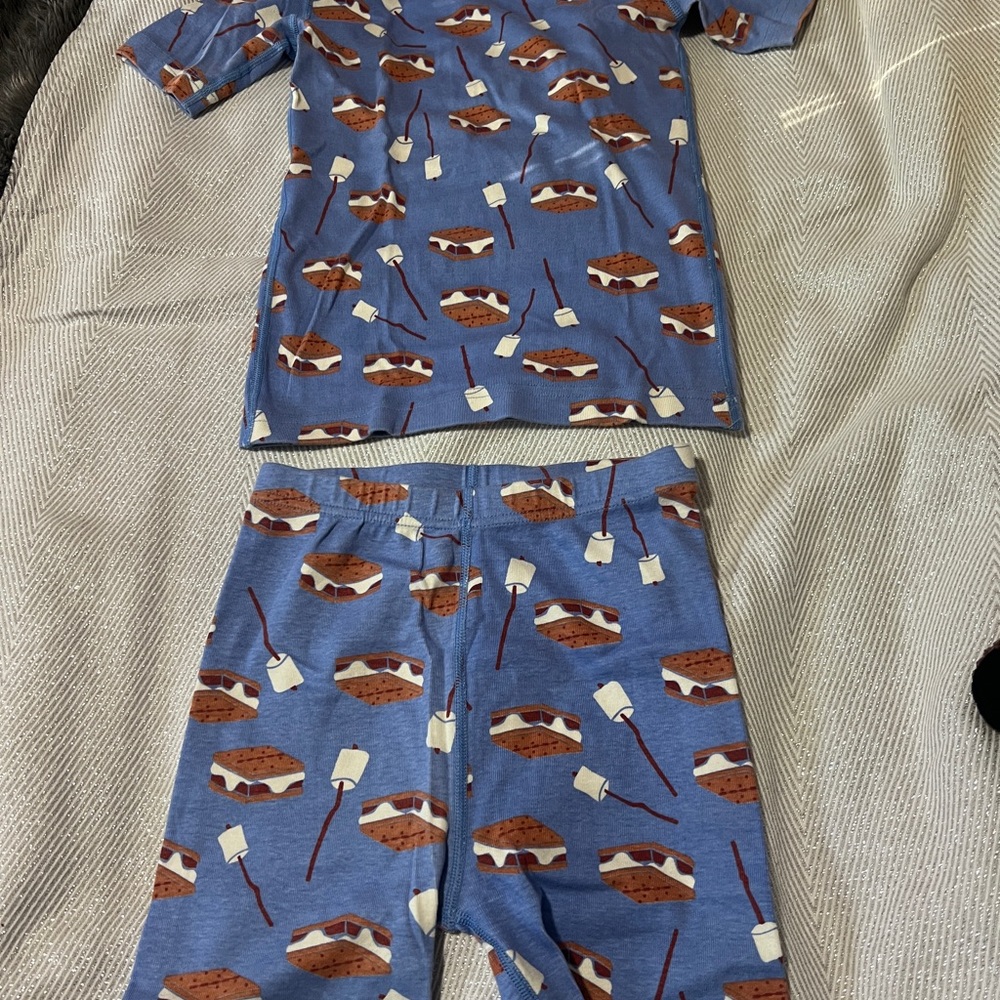 Hanna Andersson Blue S'mores Print Pajama Set